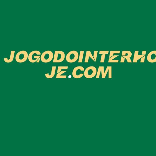 Logo da JOGODOINTERHOJE